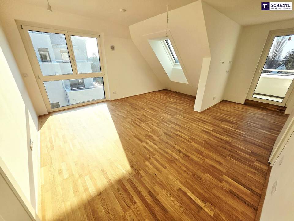 Lebensqualität mit Zukunftspotential! Ab ins Dachgeschoss! Klimaaktiv Bronze + Ideal zur Vermietung + Perfekte Raumaufteilung + Hochwertige Ausstattung + Nachhaltig! TOP Neubau-Projekt mit naturnahen Gewässern ums Eck!