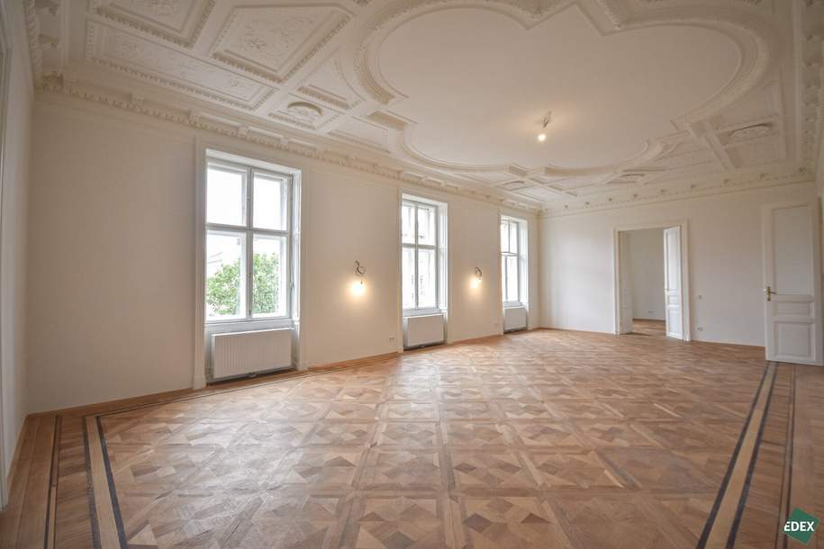 Erstbezug nach Sanierung: Traumhafte 7-Zimmer-Luxuswohnung am Schottenring, Wohnung-miete, 10.104,42,€, 1010 Wien 1., Innere Stadt