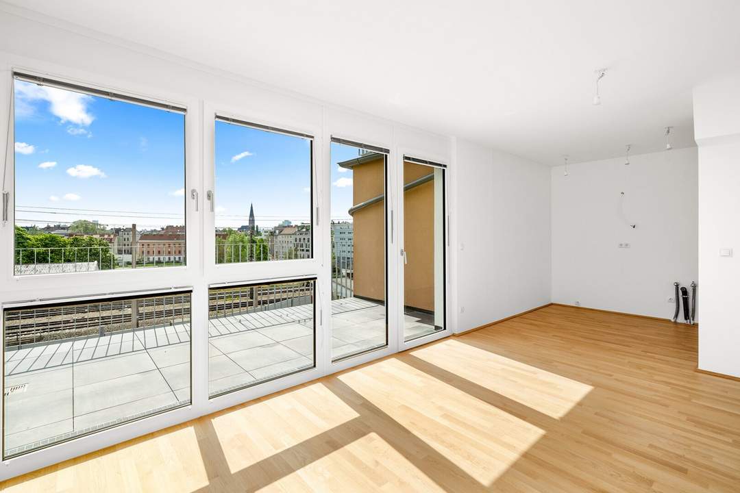 NEUBAU - 3 Zimmerwohnung mit großem Balkon und Fernblick- Inklusive Tiefgaragenplatz!