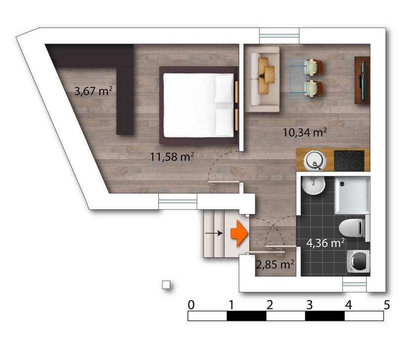 32 m² Wohnung in TOP-Lage von Kaindorf an der Sulm – inklusive Carport Top 103a/2
