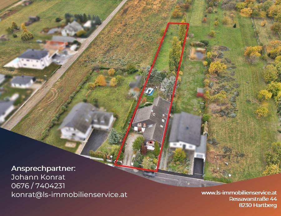 Großzügiges Architektenhaus in äußerst ruhiger Seitenlage von Rechnitz mit Pool und Garten!