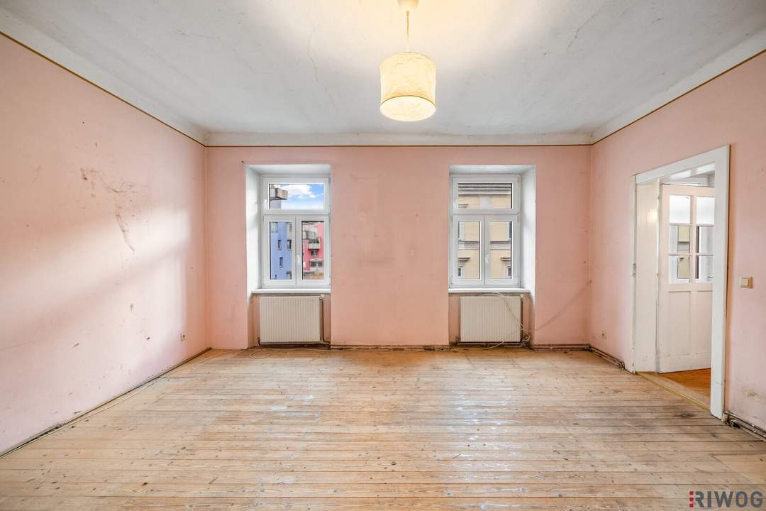 Südwestseitige Altbauwohnung | separate Küchenzeile | 3.OG | Nähe Matzleinsdorfer Platz (S-Bahn-Station und künftig U2-Station)