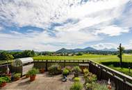 Panoramablick trifft Gartenidylle in Koppl