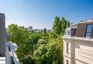 **Wohllebengasse: großzügige Dachgschosswohnung mit Terrasse u. Fernblick - Nähe Belvedere / Innenstadt **