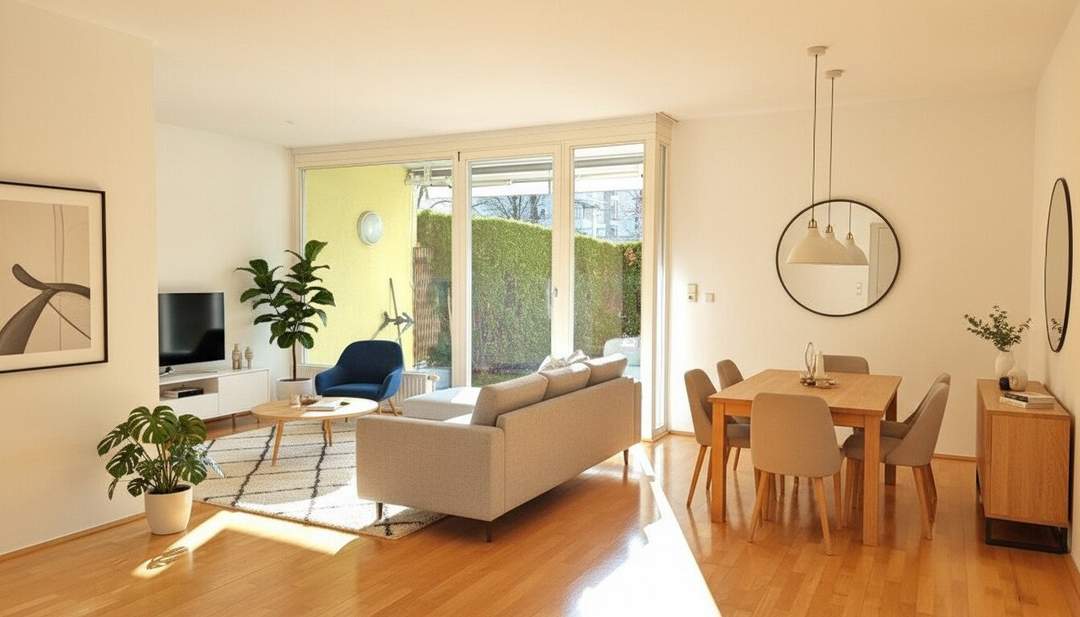 3-Zimmer-Gartenwohnung in Zentrumsnähe