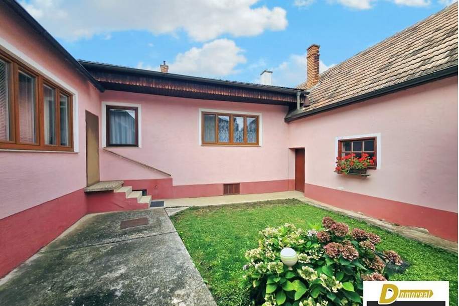 120m² Wohnfläche, 4 Zimmer - Wohnen auf einer Ebene mit Innenhof, Garten, Nebengebäude, Garage, Haus-kauf, 165.000,€, 2041 Hollabrunn