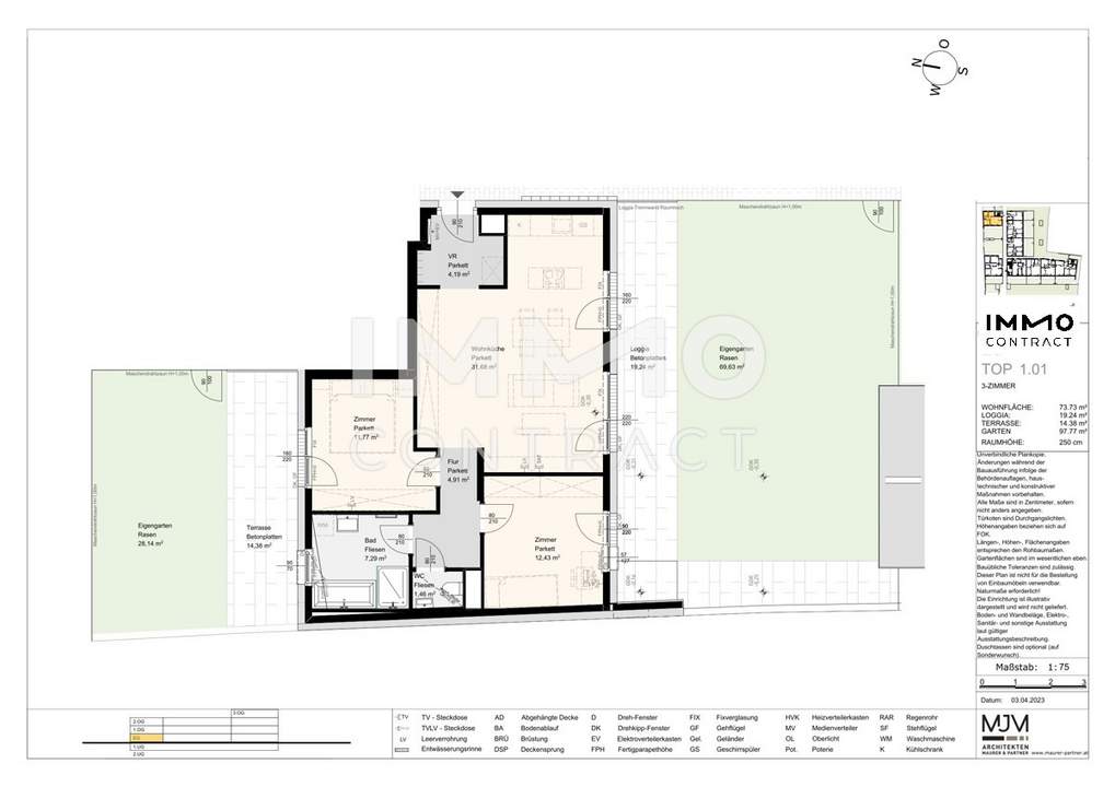Stock2Live Exklusive Wohneinheiten 42qm - 120qm in Stockerau! _fußläufig zu Schule und Bahnhof!