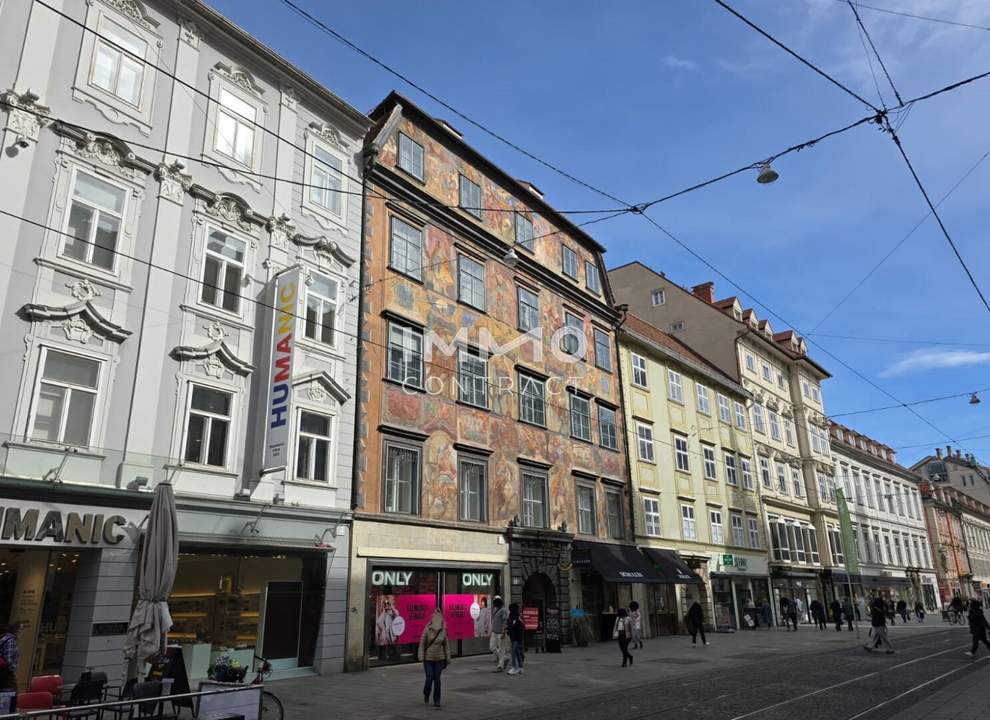 Bürofläche im "gemalten Haus" in Top-Lage zu vermieten - nahe dem Hauptplatz / Herrengasse 3 - Top 511