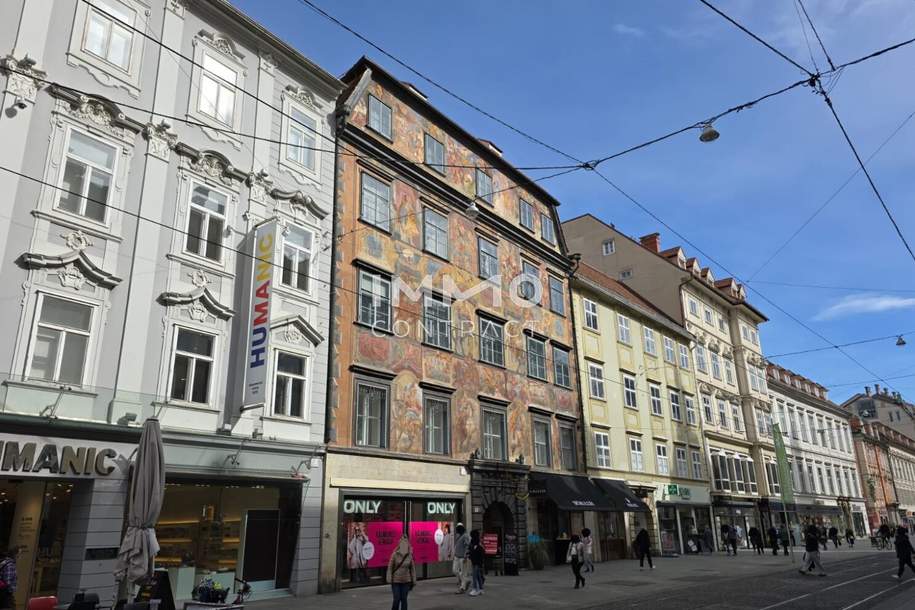 Bürofläche im "gemalten Haus" in Top-Lage zu vermieten - nahe dem Hauptplatz / Herrengasse 3 - Top 511, Gewerbeobjekt-miete, 786,36,€, 8010 Graz(Stadt)