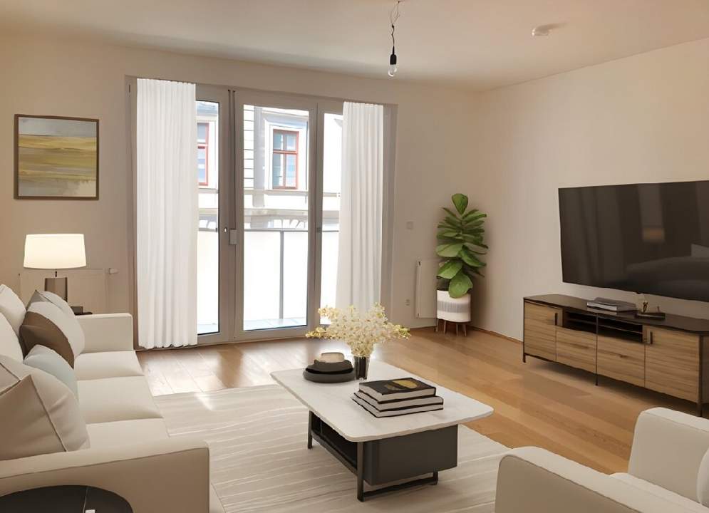 1160! Hübsche 2-Zimmer Wohnung mit Loggia und inkl. Tiefgaragenplatz!