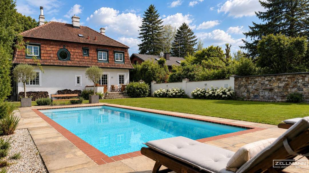 NEULENGBACH | Revitalisierte Landhausvilla mit Stil auf 1.625 m² großem Grundstück | Pool | ZELLMANN IMMOBILIEN