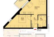 Gerasdorf bei Wien - Neubauprojekt - 2 Zimmer - Ostbalkon