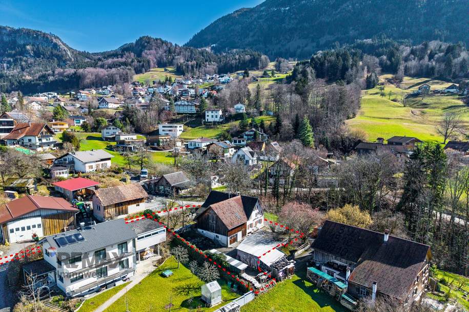 Besondere Gelegenheit: Idyllisch gelegenes Grundstück mit Altbestand in Ruhelage von Hohenems-Reute, Grund und Boden-kauf, 495.000,€, 6845 Dornbirn