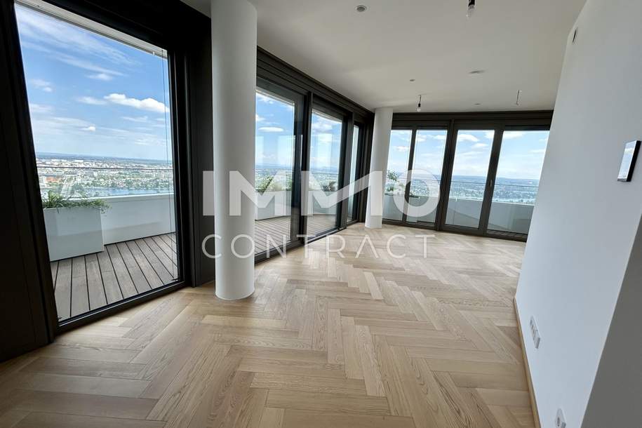 ERSTBEZUG: Modernes Apartment mit atemberaubenden Blick auf Alte Donau! Pool, Spa, Fitness vorhanden, Wohnung-kauf, 718.000,€, 1220 Wien 22., Donaustadt