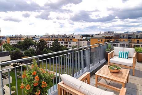 Neuwertige 2-Zimmer-Wohnung mit 19m² Dachterrasse und Fernblick, Wohnung-kauf, 329.000,€, 1210 Wien 21., Floridsdorf
