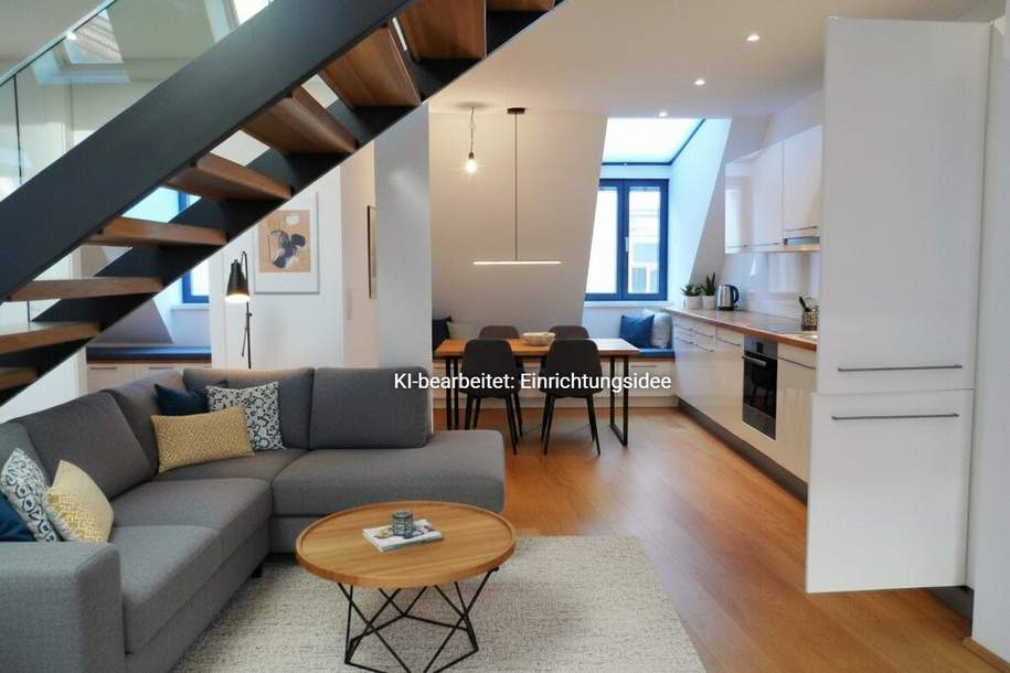 Gumpendorfer Straße: 5-Zimmer-Maisonette mit Terrasse, Wohnung-miete, 3.293,42,€, 1060 Wien 6., Mariahilf