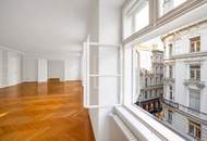 WIENER KLASSIK IM GÖTTWEIGERHOF: Topsanierte Altbauwohnung mit prachtvollem 70 m² großen Wohnsalon