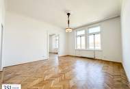 Lichtdurchflutet, renoviert und großzügig geschnitten - Elegante 4-Zimmer-Altbauwohnung mit Weitblick - in Top-Lage des 4. Bezirks beim Wiener Hauptbahnhof