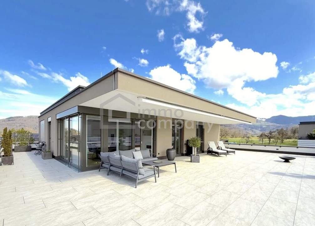 TOP INVESTITION | Exklusive Penthouse-Wohnung | 188m² Terrasse | Koblach | Bergblick | TG-Stellplatz