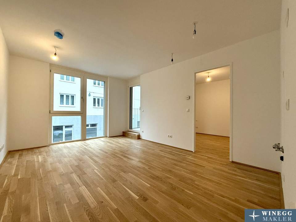 NEUBAU-Wohnung mit toller LOGGIA! ERSTBEZUG Pärchen-Hit mit optimaler Anbindung