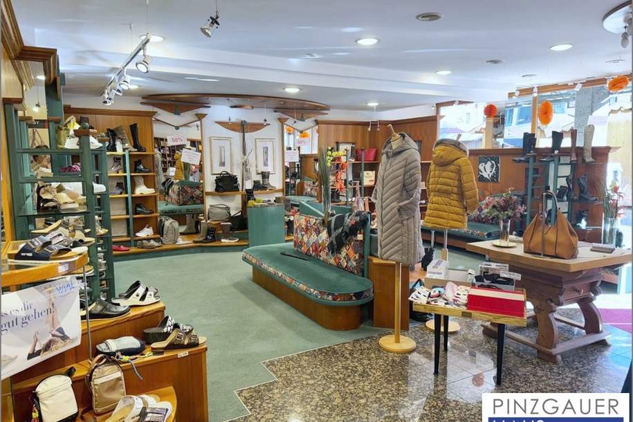 Geschäftslokal in Toplage im Zentrum von Saalfelden - 130 m² + Lager und Büro, Gewerbeobjekt-miete, 5760 Zell am See