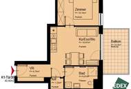 Moderne 2-Zimmer-Wohnung mit Balkon nahe U1 - ideal für Singles oder Paare