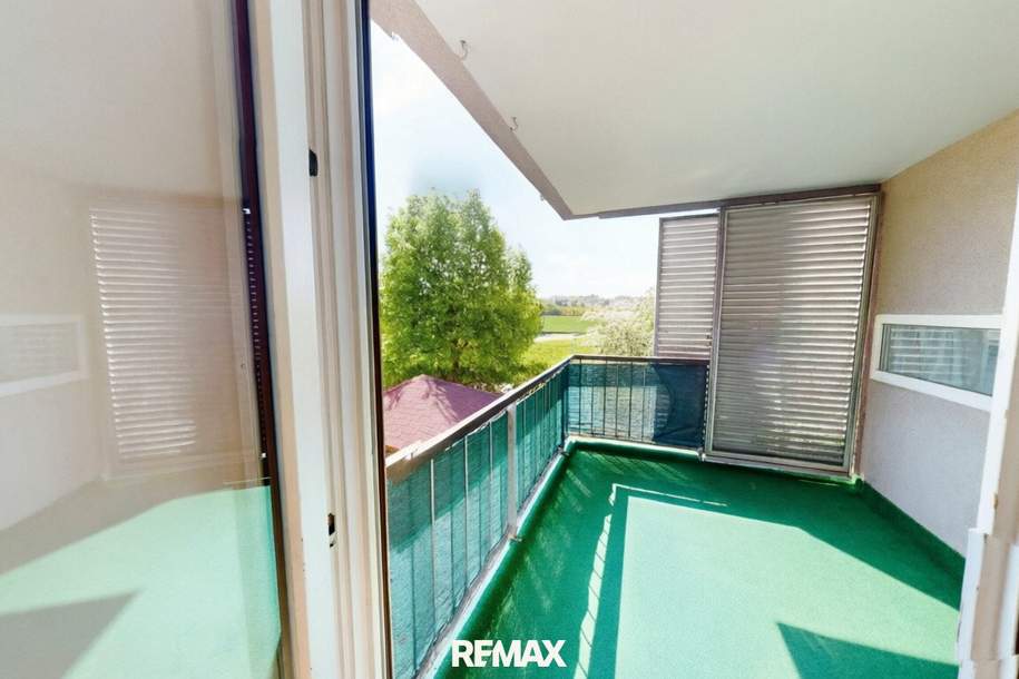 Loggia-Wohnung im 1. Liftstock mit Grünblick in Kaiserebersdorf beim Leberberg, Wohnung-kauf, 375.000,€, 1110 Wien 22., Donaustadt