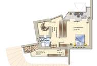 Exklusive Dachgeschoss-Maisonette mit 360° Wienblick und drei Terrassen - 1100 Wien