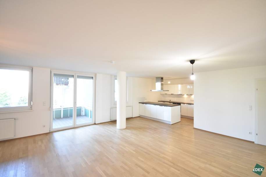 Familienwohnung: Schöne 4-Zimmer-Wohnung mit Balkon direkt an der Donau, Wohnung-miete, 1.990,00,€, 1220 Wien 22., Donaustadt