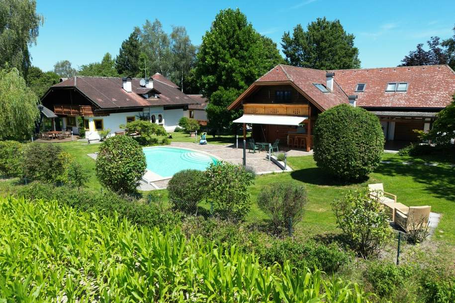 Exklusiver Landsitz mit Nebenhaus, Pool, Biotop und zahlreichen Extras in Alleinlage, Haus-kauf, 4772 Ried im Innkreis