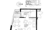 Moderne 2-Zimmer-Wohnung mit Balkon nächst Löwengasse!