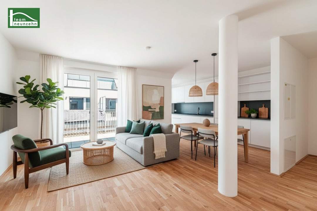 Über den Wolken .... Erstbezug im DG mit Terrasse und Küche in Bestlage unweit der U1 - Kagraner Platz - sofort beziehbar - JETZT ANFRAGEN