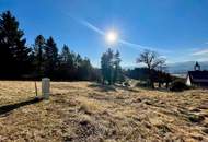 Baugrundstück in absoluter sonniger Ruhelage mit herrlicher Aussicht