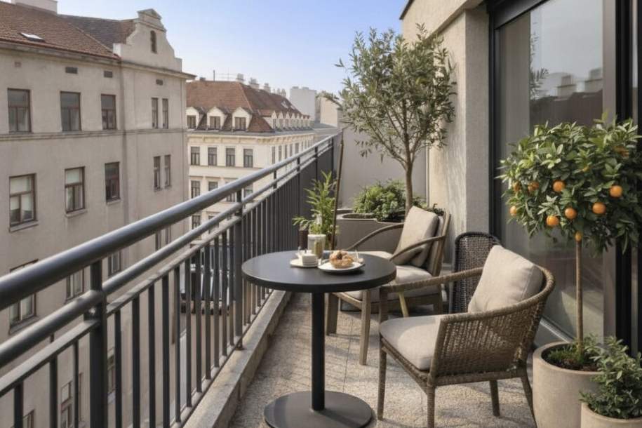 360 TOUR // MÖBLIERTE TERRASSEN-WOHNUNG mit in der JOSEFSTADT, Wohnung-miete, 2.499,88,€, 1080 Wien 8., Josefstadt