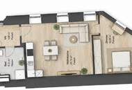 NEUER PREIS! Coole 2-Zimmer Wohnung im EG - Innenhof mit Fußbodenheizung/-kühlung!