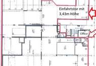 Magazin-/Lagerfläche mit LKW-Einfahrt, Office, Sanitärflächen und Küche
