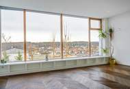 Architektentraum in West-Hanglage mit Blick auf den Thermenort, den Waldrand im Rücken