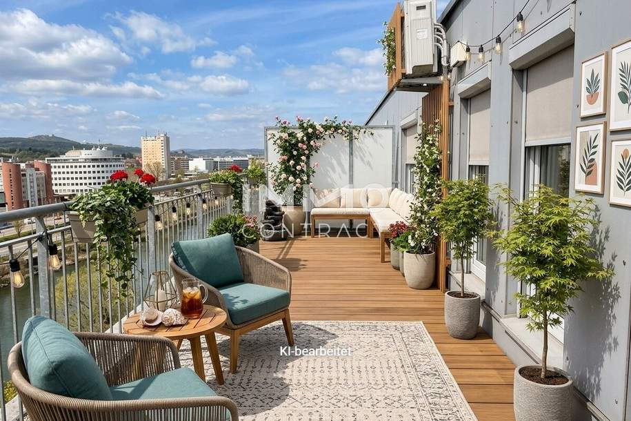 NEUER TOLLER PREIS ! Tolle Dachgeschoßwohnung , Fernblick auf 2 Terrassen!, Wohnung-kauf, 559.000,€, 1200 Wien 20., Brigittenau