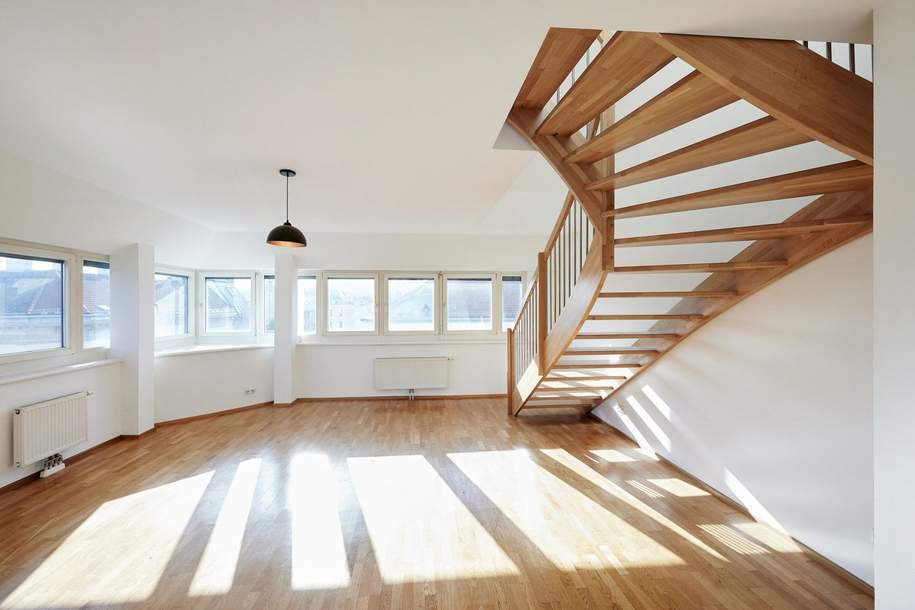 Stilvolle 3-Zimmer-Maisonette mit Galerie und herrlichem Ausblick – Ruhelage im 16. Bezirk, Wohnung-kauf, 475.000,€, 1160 Wien 16., Ottakring