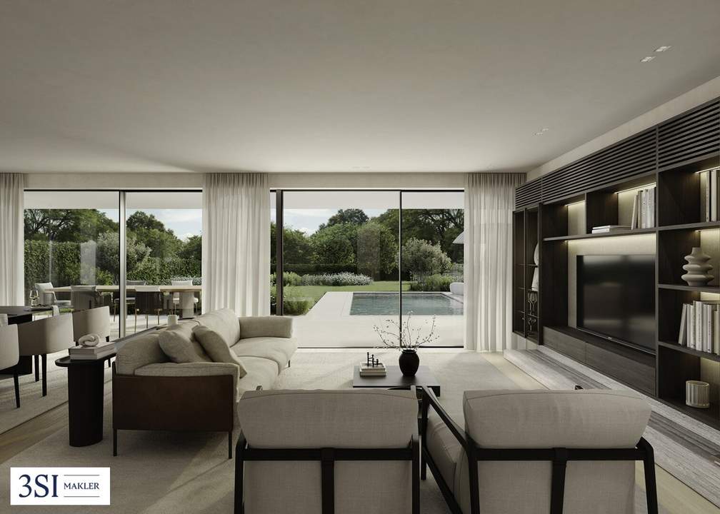 Exklusive Gartenresidenz mit weitläufigem Privatgarten Pool und Poolhaus