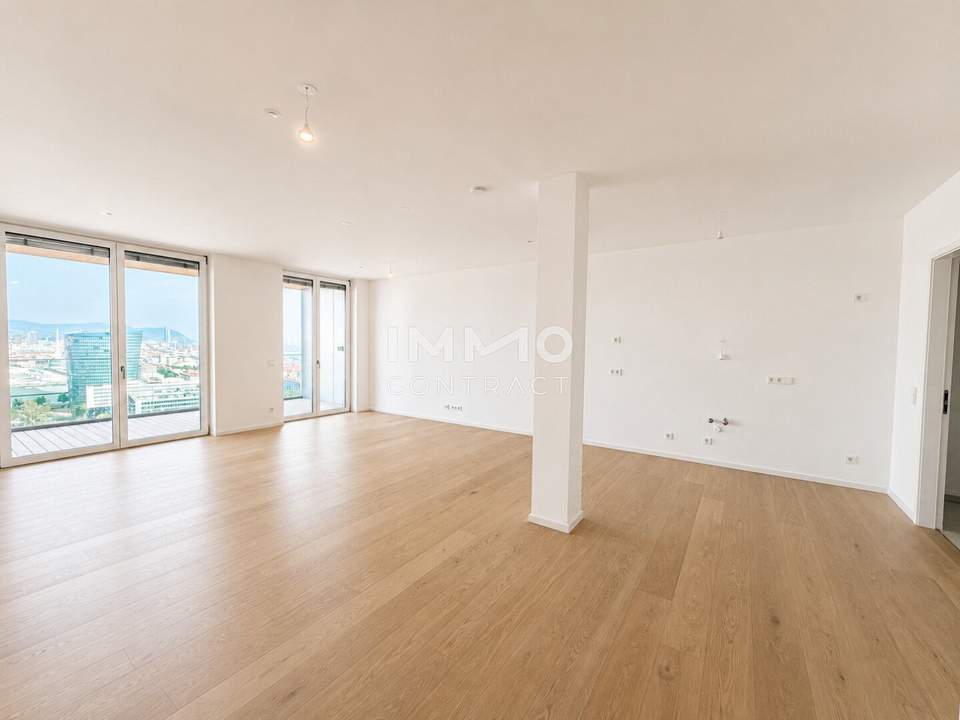 Elegant Wohnen im Prater mit Concierge, Gym, Sauna, Pool und ganz viel Aussicht