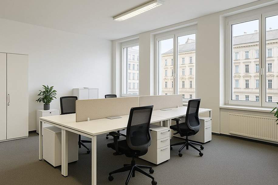 Solides Büroinvestment mit 5,1 % Rendite und nahezu vollständig befristetem Mietstand, Gewerbeobjekt-kauf, 8.300.000,€, 1050 Wien 5., Margareten