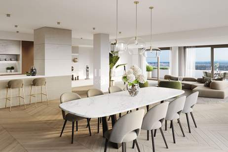 NEW: Penthouse mit Rundumblick im höchsten Wohngebäude Österreichs mit Doorman, Spa-Bereich, Pool .., Wohnung-kauf, 424.710,€, 1220 Wien 22., Donaustadt