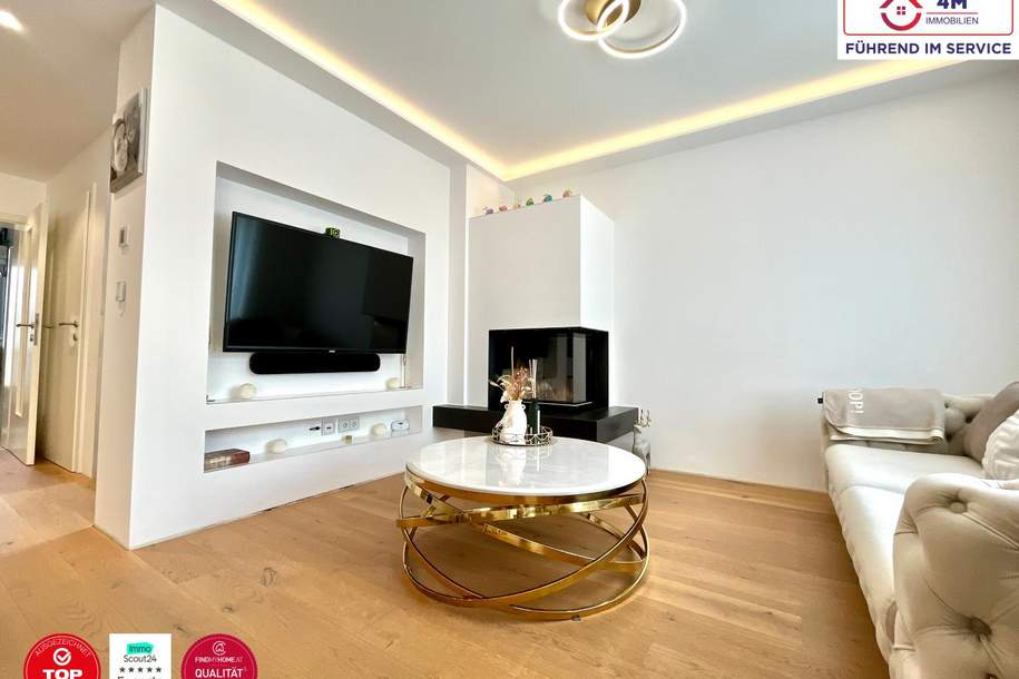 Hochwertige Grünruhe Oase - Exklusive Doppelhaushälfte mit großem Garten, Designer Kamin und High End Küche nahe Wien!, Haus-kauf, 599.000,€, 2486 Baden