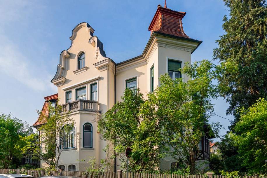 Jugendstilflair in Mariagrün: Exklusive Villenetage mit Garten, Wohnung-miete, 2.473,00,€, 8043 Graz(Stadt)