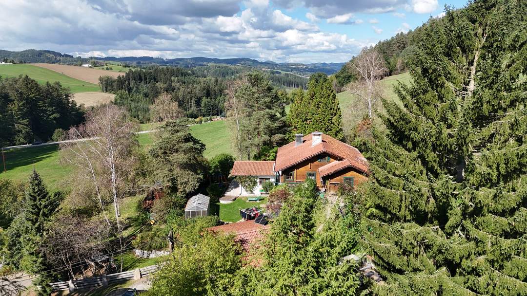 RARITÄT - Einfamilienhaus im Sacherl-Stil inmitten der Mühlviertler Natur - Selbstversorgung möglich