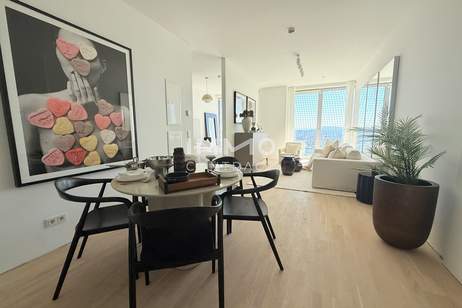 40. Etage Urban Sky Studio im DC2 Tower - mit Südblick über die Wiener Innenstadt, Wohnung-miete, 1.100,00,€, 1220 Wien 22., Donaustadt