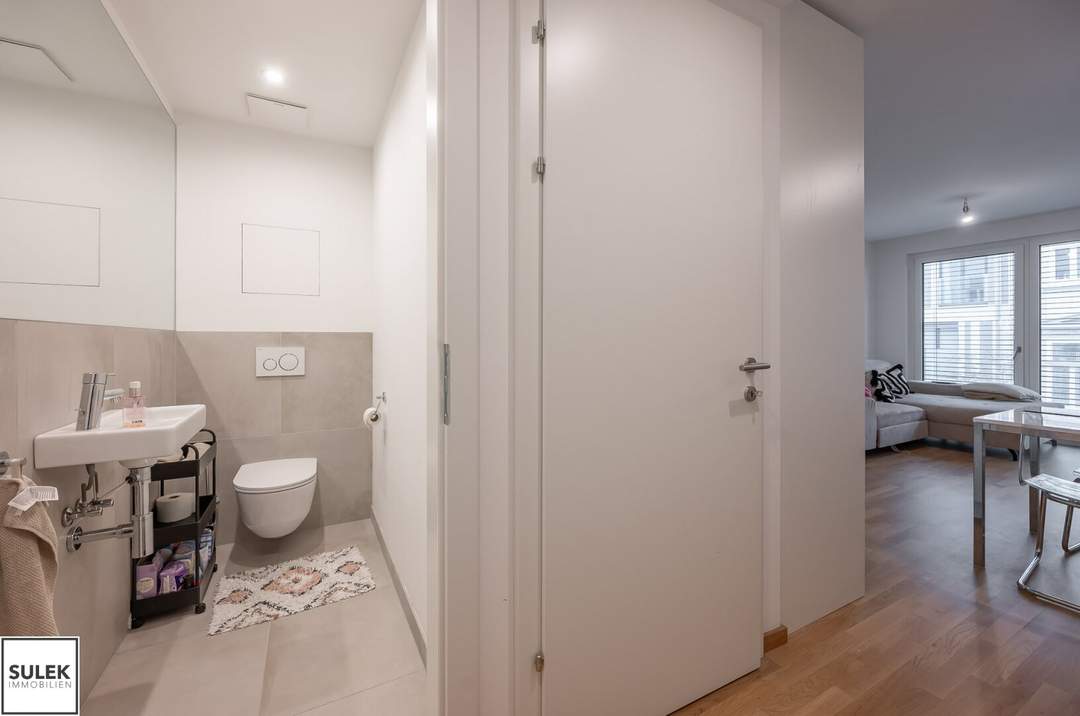 Schöner Neubau: 2 Zimmer + südseitige Loggia in beliebter Lage (Zieglergasse)