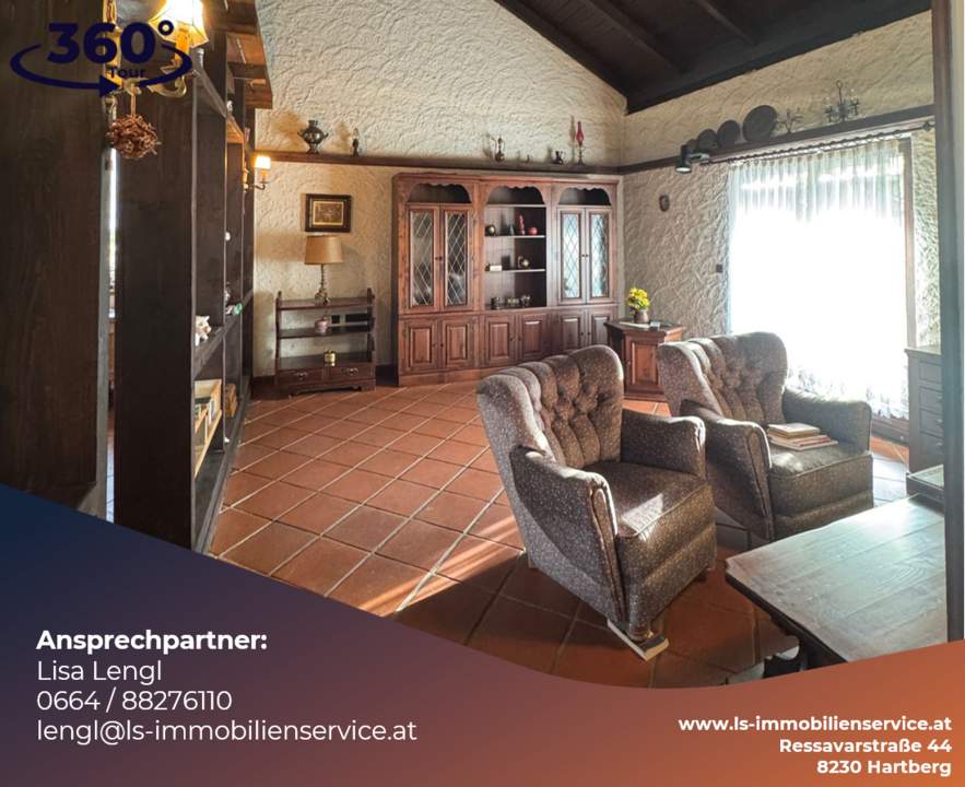 Barrierefreies 4-Zimmer-Einfamilienhaus mit separatem Praxis- oder Büroraum in Oberwart