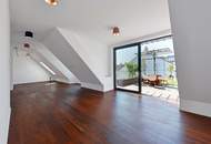 Dachgeschoss-Maisonette mit Traumterrasse & Weitblick beim Aumannplatz